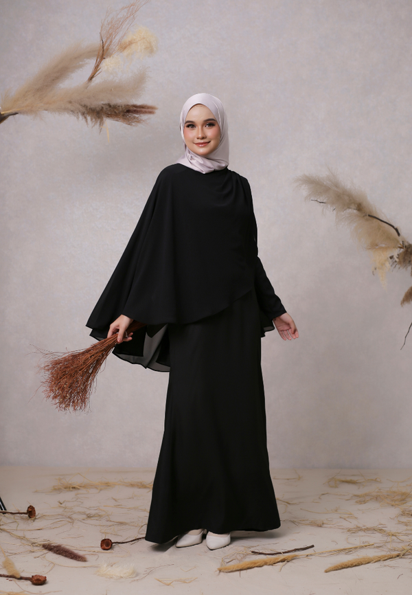 Rania Dress in Breezy Black