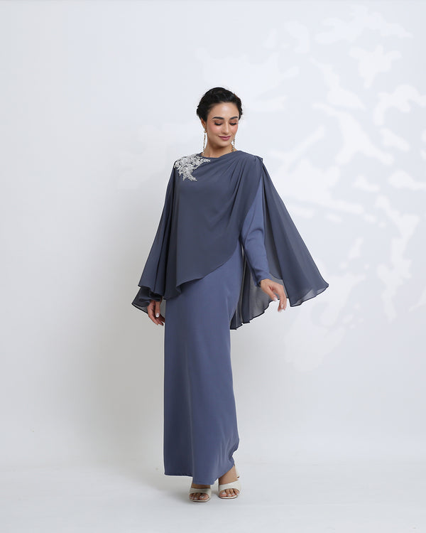 Rania Dress in Ash Grey