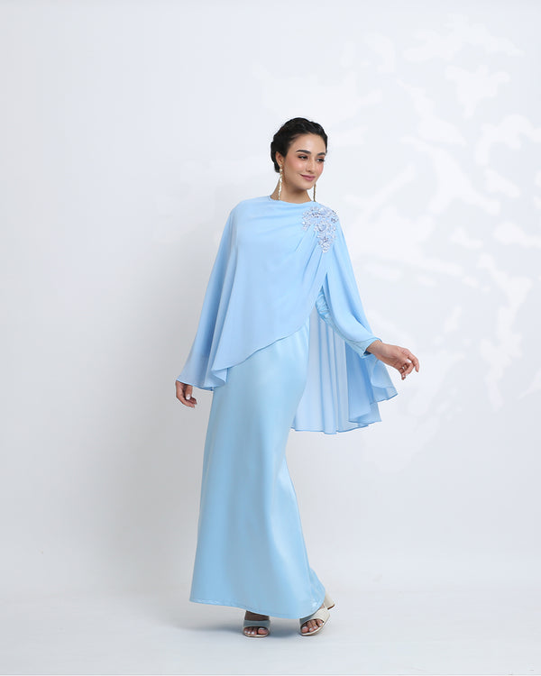 Rania Dress in Baby Blue