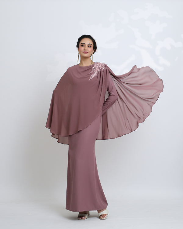 Rania Dress in Rosy Brown